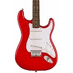 Squier Sonic Stratocaster HT Electric Guitar w/White Pickguard, Laurel FB, Torino Red