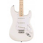 Squier Sonic Stratocaster HT Electric Guitar w/White Pickguard, Maple FB, Arctic White