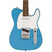 Squier Sonic Telecaster Electric Guitar w/White Pickguard, Laurel FB, California Blue