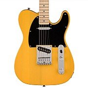 Squier Sonic Telecaster Electric Guitar w/Black Pickguard, Maple FB, Butterscotch Blonde