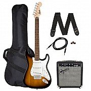 Squier Stratocaster Electric Guitar Pack with Gig Bag and Frontman 10G Amp