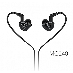 Behringer MO240 Studio Monitoring Earphones with Dual Hybrid Drivers