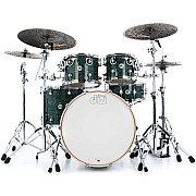 DW Design 6 Piece Drum Set, Strata Green