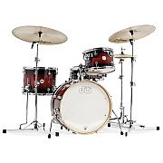 DW Design Frequent Flyer 20" 4 Piece Drum Set with Snare, Tobacco Burst