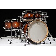 DW Design 7pc Drum Kit, Tobacco Burst