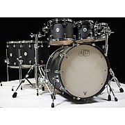 DW Design 7pc Drum Kit, Black Satin