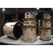 DW Collector's Natural Satin Gold Hardware SSC 7 Piece Drumset