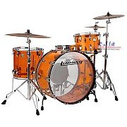 Ludwig Vistalite 5 Piece Drum Set, Amber