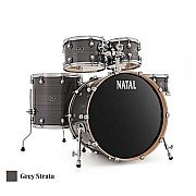 Natal Arcadia Birch Limited Edition 5 Piece Drumset, Grey Strata