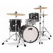 PDP Concept Maple PDCC1803EE Classic 4 Piece Drum Set with 18 inch Kick, Ebony Stain