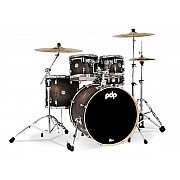 PDP Concept Maple PDCM2215SCB Satin Charcoal Burst Lacquer 5 Piece Drum Kit