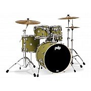 PDP Concept Maple PDCM2215SO Satin Olive Covering 5 Piece Drum Kit