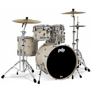 PDP Concept Maple PDCM2215TI Twisted Ivory Covering 5 Piece Drum Kit