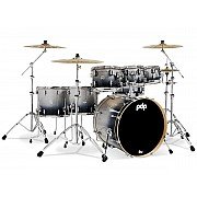 PDP Concept Maple PDCM2217SB Silver to Black Fade Lacquer 7 Piece Drum kit 