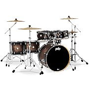 PDP Concept Maple PDCM2217SCB Satin Charcoal Burst Lacquer 7 Piece Drum Kit
