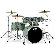 PDP Concept Maple PDCM2217SF Satin Seafoam Covering 7 Piece Drum Kit