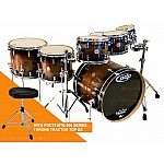 PDP Concept Maple PDCMX2217WC 7 Piece Drum Kit Exotic Charcoal Burst Limited Edition