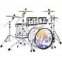 PDP 25th Anniversary 5 Piece Drumset, Clear Acrylic with Walnut stained Hoops
