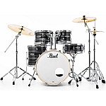 Pearl Export Exx726 SPN/C 6 Piece Drum Set, Graphite Silver Twist