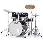 Pearl Export Exx726 SPN/C 6 Piece Drum Set, Jet Black
