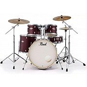 Pearl Export Exx726 SPN/C 6 Piece Drum Set, Satin Scarlett