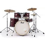 Pearl Export Exx726 SPN/C 6 Piece Drum Set, Satin Scarlett