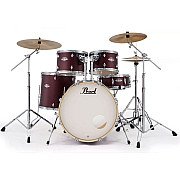 Pearl Export Exx726 SPN/C 6 Piece Drum Set, Satin Scarlett
