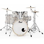 Pearl Export Exx726 SPN/C 6 Piece Drum Set, Slipstream White