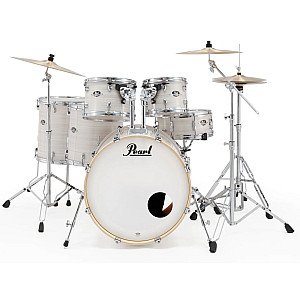 Pearl Export Exx726 SPN/C 6 Piece Drum Set, Slipstream White