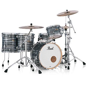 Pearl Masters Maple Pure 6 Piece Drum Set, Black Oyster Swirl