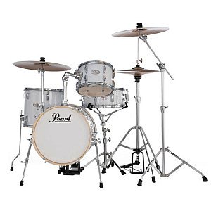 Pearl Midtown MT564C33 4 Piece Drum Set with Hardware, Pure White