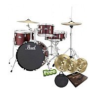 Pearl Roadshow RS584B/C 4-Piece Drum Set + Cymbals Pearl BRD 1