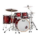 Pearl Session Studio Select 6 Piece Drum Set, Antique Crimson Burst
