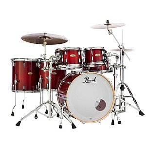 Pearl Session Studio Select 6 Piece Drum Set, Antique Crimson Burst