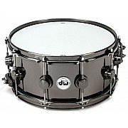 DW Collector’s DRVB6514SVN 14x6.5 inch Black Nickel Brass Snare Drum with Black Nickel Hardware