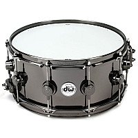 DW Collector’s DRVB6514SVN 14x6.5 inch Black Nickel Brass Snare Drum with Black Nickel Hardware