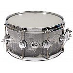 DW Collector's DRVC0713SVC 7"x13" Concrete with Satin Chrome 5mm Snare Drum 