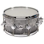 DW Collector's DRVC0713SVC 7"x13" Concrete with Satin Chrome 5mm Snare Drum 