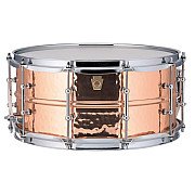 Ludwig Copperphonic Hammered LC662KT 6.5"x14" Snare Drum with Tube Lugs