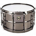 Ludwig Black Magic Universal Brass LU0814CDIR Snare Drum with Chrome Hardware
