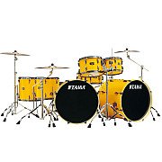 Tama Imperial Star IP72ZH9WBN-ELY Ltd Edition 7 Piece Drum Set Inspired By Lars Ulrich, Electric Yellow
