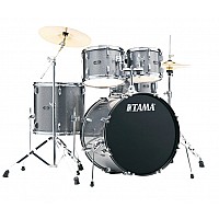 Tama ST52H6C CSS Stagestar 5 Piece Drum Kit with Cymbals, Cosmic Silver Sparkle