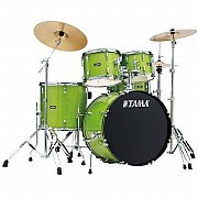 Tama Stagestar ST52H6C LGS 5 Piece Drum Kit with Cymbals, Lime Green Sparkle