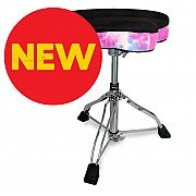 Tama HT550TDPS Limited 1st Chair Glide Rider Hydraulic Drum Throne, Fluorescent Pink Sky Seat