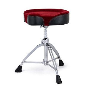 Mapex T865 SER Saddle Top Double Braced Drum Throne, Red Cloth