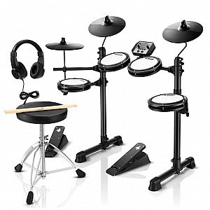 Donner DED 80 Electronic Drum Kit for Beginners with Headphones and Drum Throne