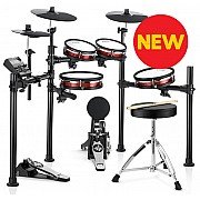 Donner DED 200 MAX Electronic Drum Set 5 Drum, 3 Cymbal with Headphone and Drum Throne