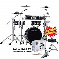 Roland VAD307 V Drums Acoustic Design Electronic Drum Kit with Roland DAP 3X (free)