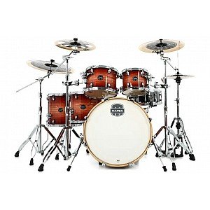 Mapex Armory AR628SFE RA Studioease 6 Piece Fast Drum Set w/ Extra Deep Bass, Redwood Burst