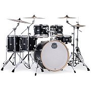 Mapex Mars Maple MM628SFU KD 6 Piece Studioease Drum Set, Matte Black